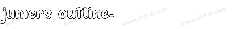 jumers outline字体转换